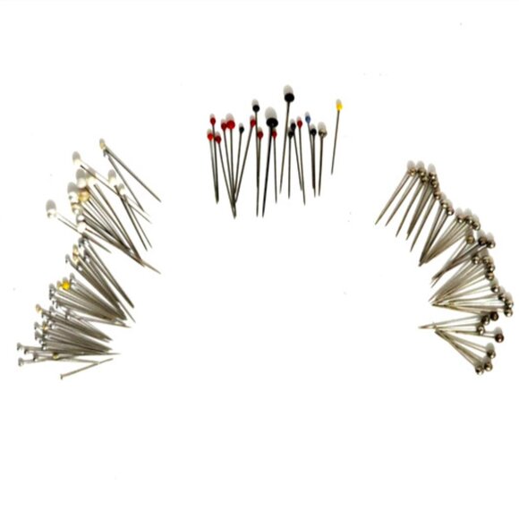 Antique Vintage Over 200 Decorative Sewing Victorian & Tack Pins Mixed L… - Picture 2 of 4